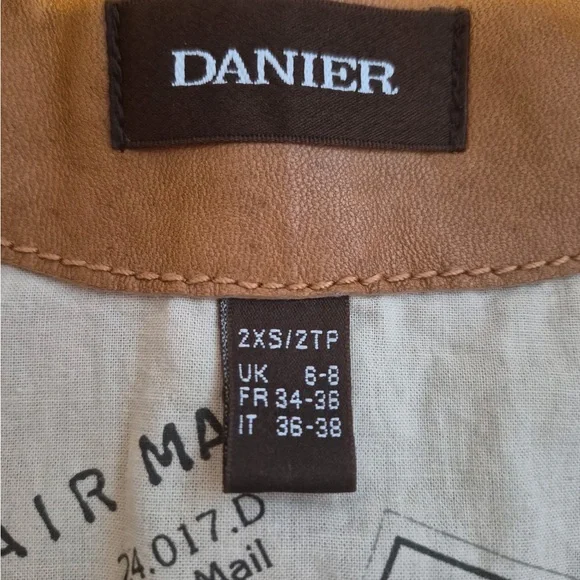 Tan Leather Jacket - Picture 3 of 9